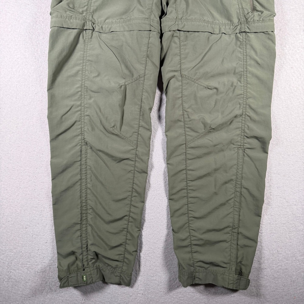 REI Sahara Womens 4T Olive Green Convertible Cargo Hiking Pants UPF 50 Nylon - Picture 4 of 14